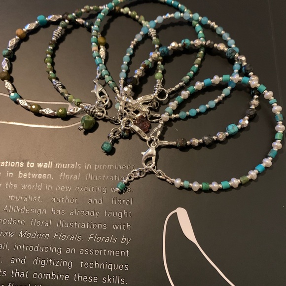 Handmade Heishi Turquoise Bracelet - Picture 3 of 4